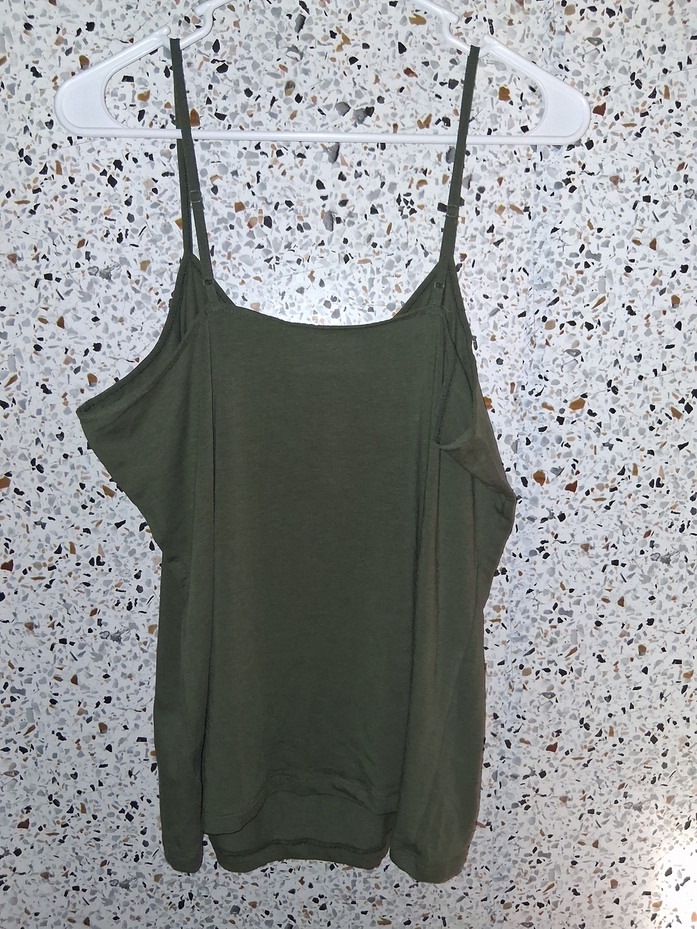 Time and Tru Olive Green Spaghetti Strap Camisole - Picture 3 of 3